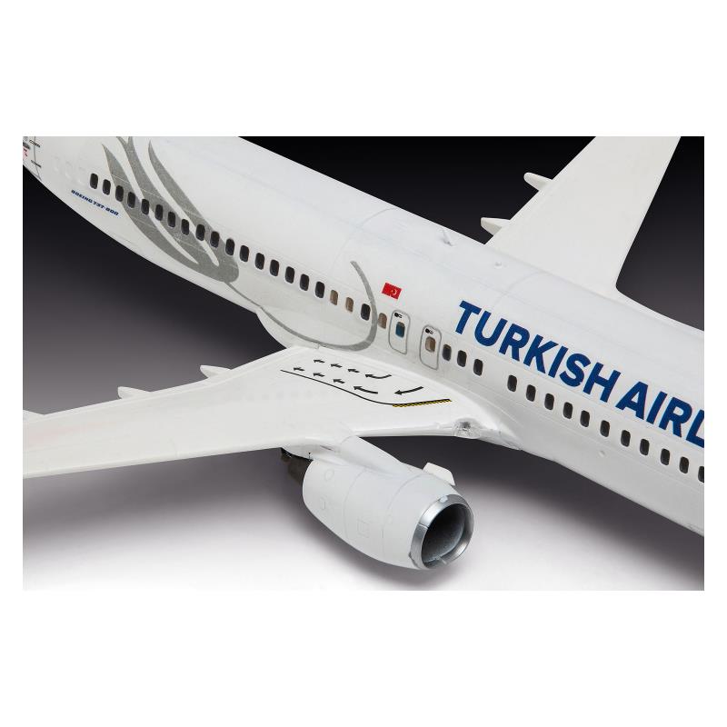 Збірна модель-копія Revell набір Літак Boeing 737-800 "Turkish Airlines", рів 4, м: 1:144