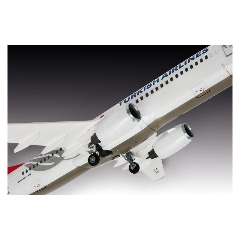 Збірна модель-копія Revell набір Літак Boeing 737-800 "Turkish Airlines", рів 4, м: 1:144
