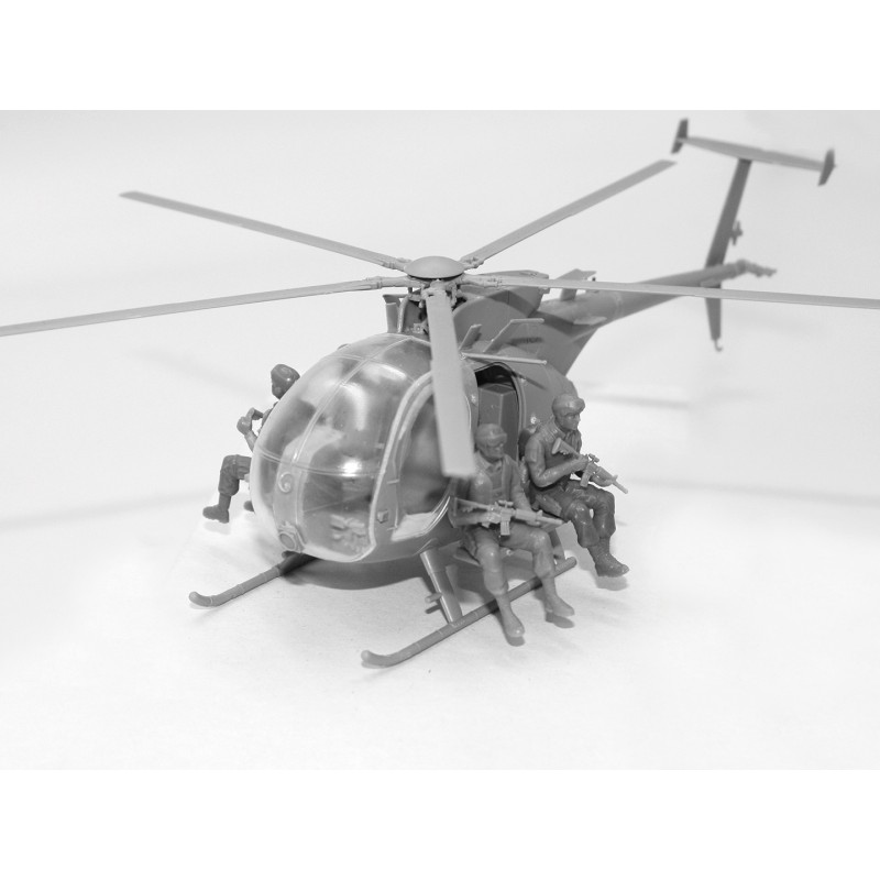 Збірна модель штурмова група Delta Force з гелікоптером MH-6J – масштаб 1:48 (48371)