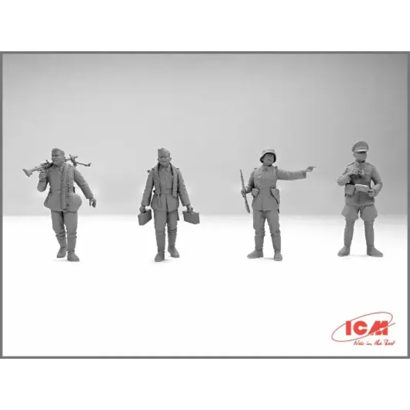Сборная модель 1:35 Фигуры Немецкая пехота (1939-1942) ICM 35639