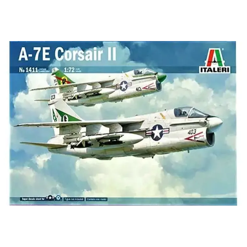 Сборная модель самолета Cборная модель 1:72 Самолет A-7E Корсар II Италери 1411 1:72