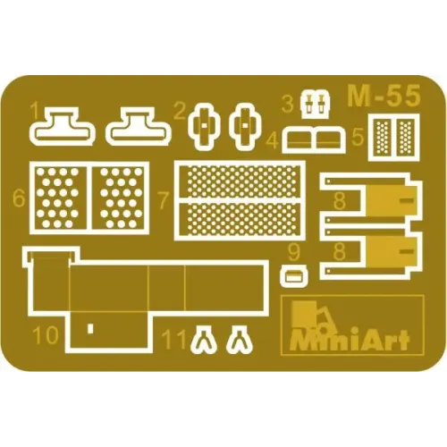 Збірна модель 1:35 Набір американські кулемети Miniаrt 37047