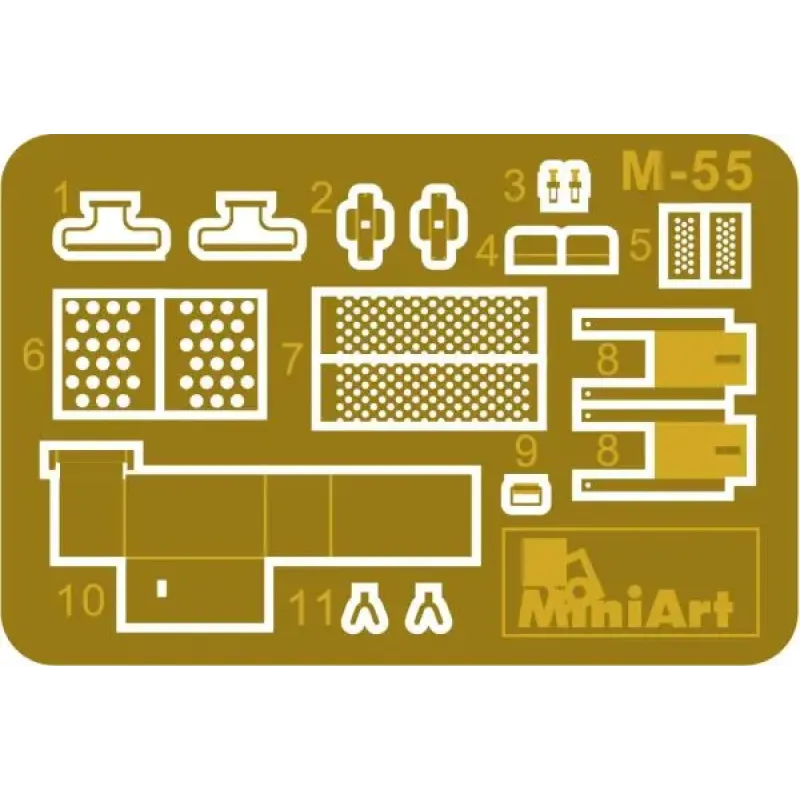 Збірна модель 1:35 Набір американські кулемети Miniаrt 37047