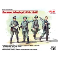 Сборная модель 1:35 Фигуры Немецкая пехота (1939-1942) ICM 35639