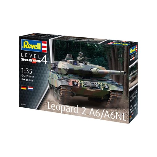 Збірна модель-копія Revell Танк Леопард 2 A6/A6NL рівень 4 масштаб 1:35
