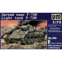 Советский легкий танк T-70M (UM306) Масштаб:  1:72