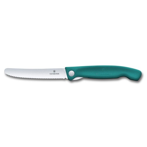 Складаний ніж для пікніка Victorinox Swiss Classic 11см хвил зел 6.7834.FC1