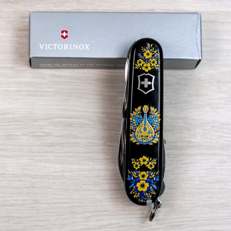 Швейцарский складной нож 91мм Victorinox HUNTSMAN UKRAINE 1.3713.3.T1370u
