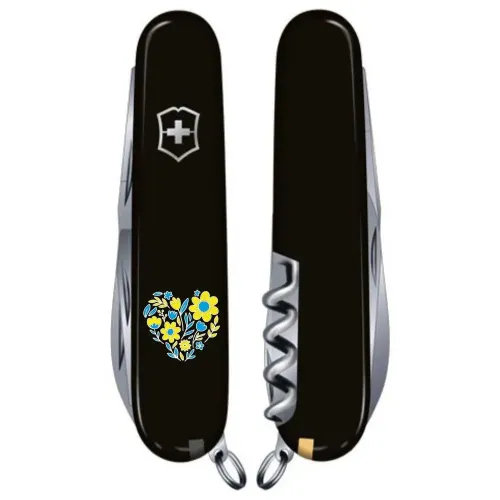 Швейцарский складной нож 91мм Victorinox SPARTAN UKRAINE 1.3603.3_T1246u