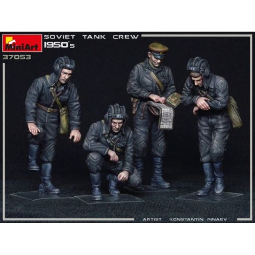 Збірна модель 1:35 Фігури радянський танковий екіпаж 1950р. Miniart 37053