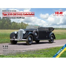 Збірна модель1:35 Німецький штабний автомобіль Кабріолет 320 (W142) ICM 35540