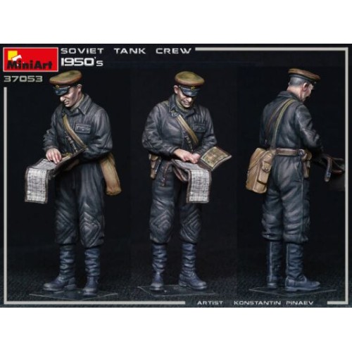 Збірна модель 1:35 Фігури радянський танковий екіпаж 1950р. Miniart 37053