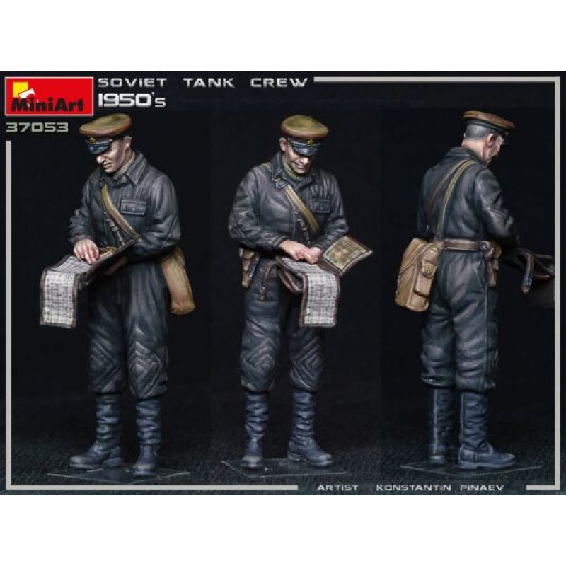 Збірна модель 1:35 Фігури радянський танковий екіпаж 1950р. Miniart 37053