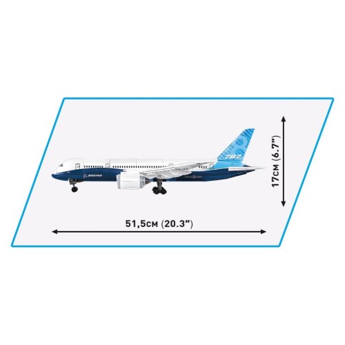 Конструктор COBI Боінг 787 Дрімлайнер масштаб 1:110, 836 деталі