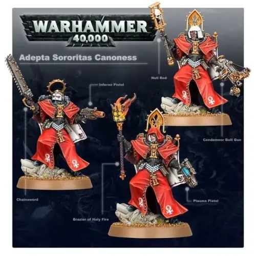 Мініатюра WARHAMMER 40000: ADEPTA SORORITAS - CANONESS