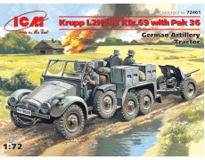 ICM72461  Krupp L2H143 Kfz.69 — німецький трактор з гарматою PaK-36