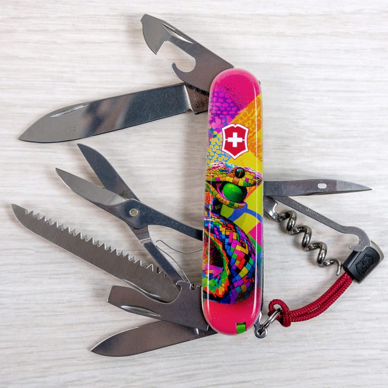 Швейцарский складной нож 91мм Victorinox HUNTSMAN ZODIAC 1.3713.Z4300pk