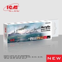 Набор акриловых красок для Hochseeflotte ICM 3075