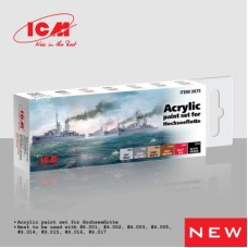 Набор акриловых красок для Hochseeflotte ICM 3075