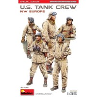 Сборная модель 1:35 Фигуры танковый  экипаж США (Северо-Западная Европа) Миниарт 35399