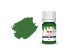 Акрилова фарба Clear Green : Прозорий зелений ICM1014