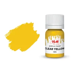 Акрилова фарба Clear Yellow : Прозорий жовтий ICM1015