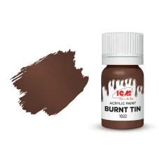 Акрилова фарба Burnt Tin : Обгоріле олово ICM1022