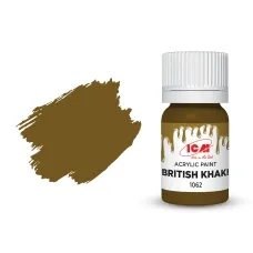 Акрилова фарба British Khaki : Британський хакі ICM1062