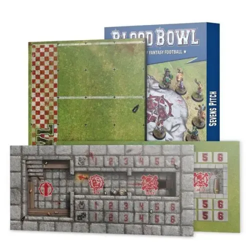 Blood Bowl Игровое поле SEVENS TEAM PITCH AND DUGOUTS