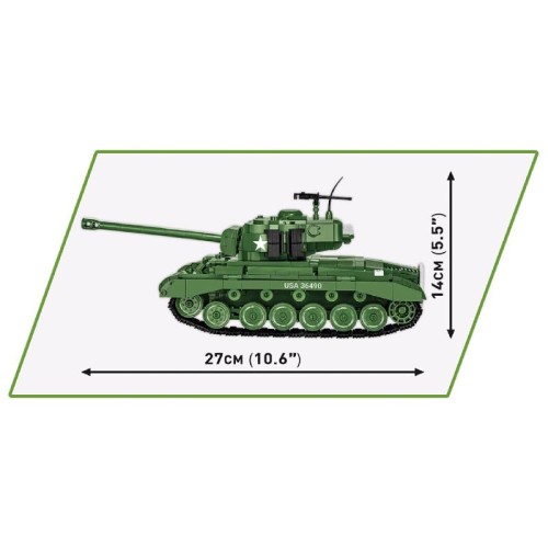 Конструктор COBI Танк M26 ПершІнг 1:28, 904 деталі