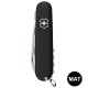 Складаний ніж Victorinox HUNTSMAN MAT чорний матовий лак 1.3713.3.M0007p