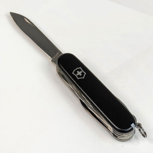 Складаний ніж Victorinox HUNTSMAN MAT чорний матовий лак 1.3713.3.M0007p