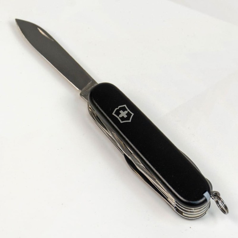 Складаний ніж Victorinox HUNTSMAN MAT чорний матовий лак 1.3713.3.M0007p