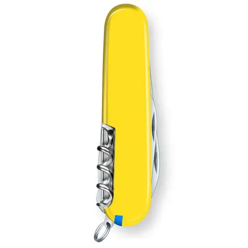 Складаний ніж Victorinox HUNTSMAN UKRAINE синьо-жовтий 1.3713.2.8