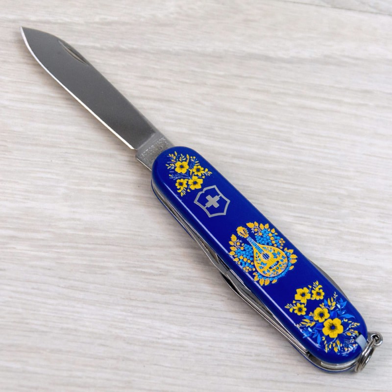Швейцарский складной нож 91мм Victorinox SPARTAN UKRAINE 1.3603.2.T1370u