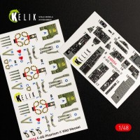 F-4G 3D декаль интерьер для комплекта Meng 1:48 КЕЛИК K48056