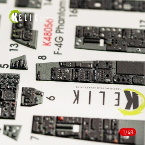 F-4G 3D декаль интерьер для комплекта Meng 1:48 КЕЛИК K48056