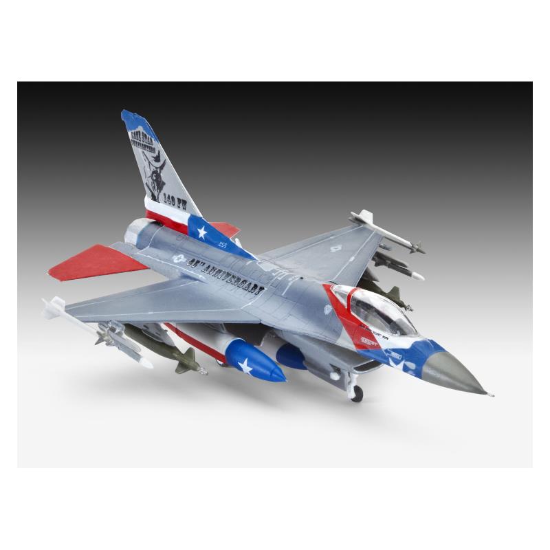 Збірна модель літака Збірна модель-копія Revell Винищувач F-16C Fighting Falcon рівень 4 масштаб 1:144 1:144