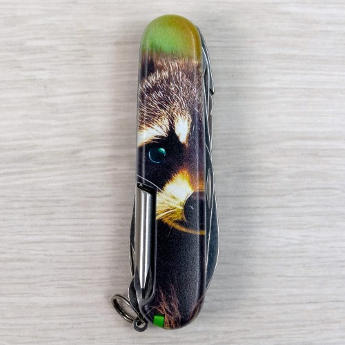 Складаний ніж Victorinox DELUXE TINKER ANIMAL Єнот 1.4723.3.F1120pw