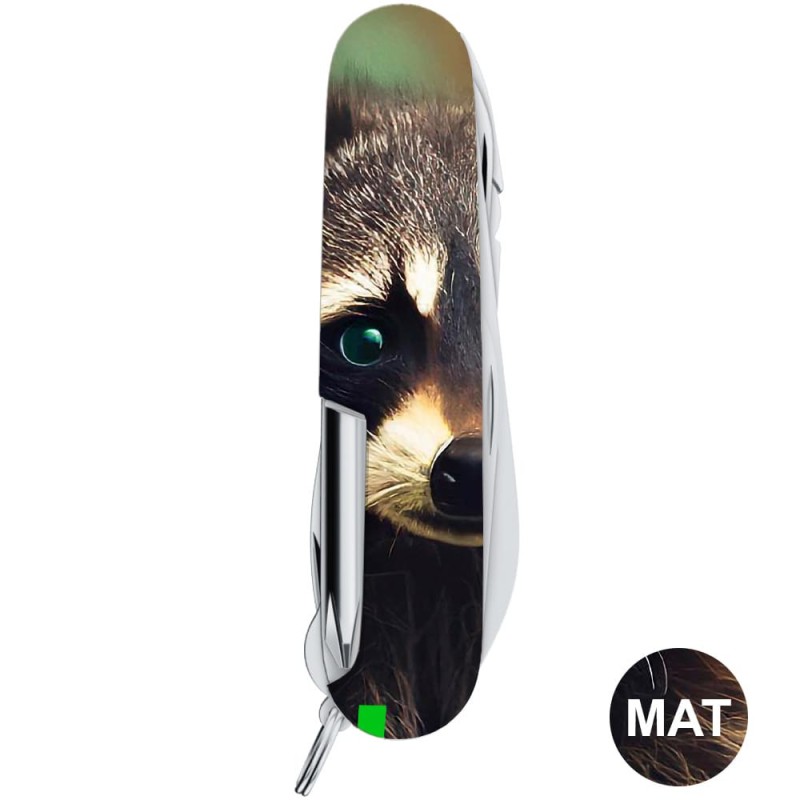 Складаний ніж Victorinox DELUXE TINKER ANIMAL Єнот 1.4723.3.F1120pw