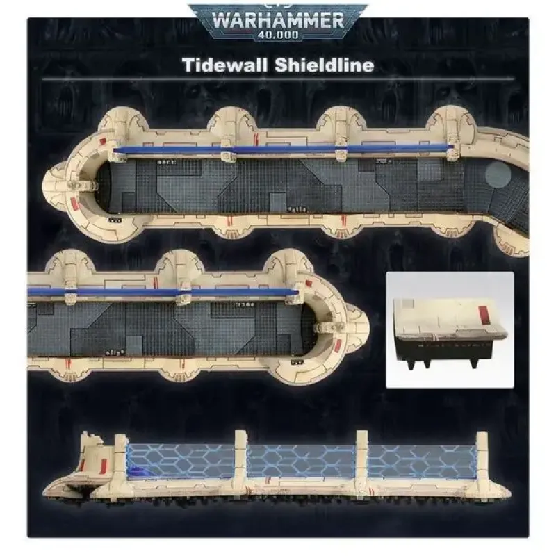 Мініатюра WARHAMMER 40000: TAU EMPIRE - TIDEWALL SHIELDLINE