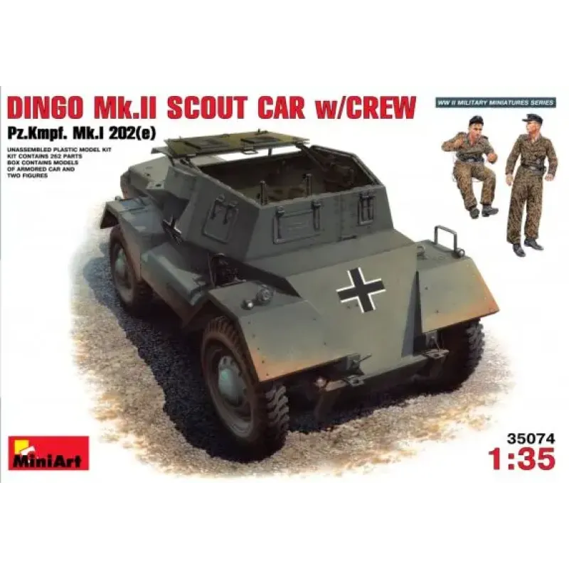 Збірна модель MA35074 DINGO Mk.II машина-розвідник з екіпажем / Pz.Kmpf. Mk.I 202 (e) (Авто)