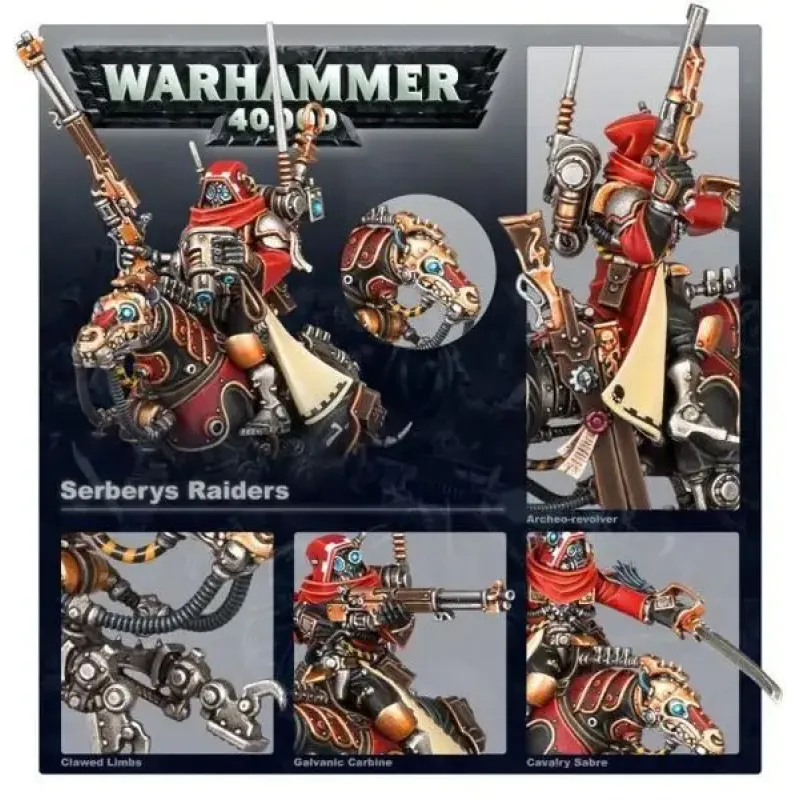 Набор миниатюр WARHAMMER 40000: ADEPTUS MECHANICUS - SERBERYS RAIDERS