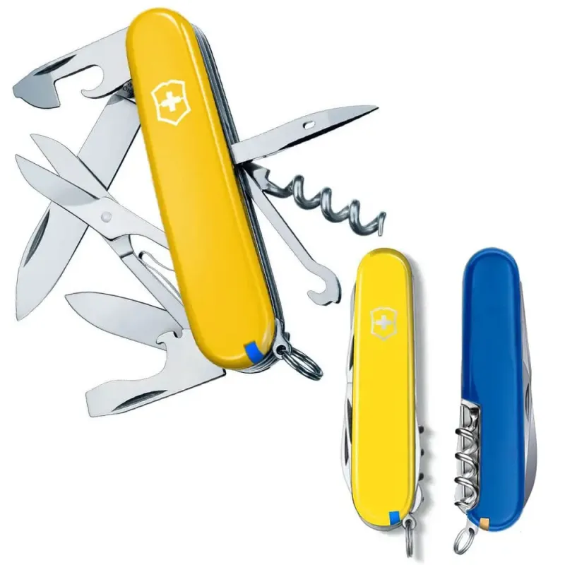 Швейцарский складной нож Victorinox CLIMBER UKRAINE 1.3703.8.2