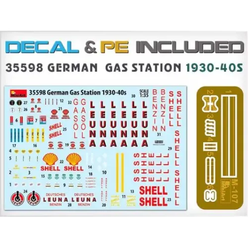 Збірна модель 1:35 Набір німецька заправна станція 1930-40р. Miniart 35598