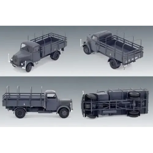 Збірна модель 1:35 Німецький вантажний військовий автомобіль KHD S3000 ICM 35451