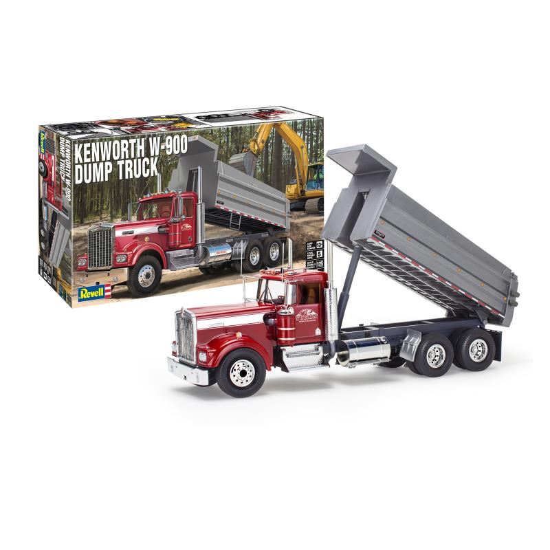 Збірна модель Збірна модель-копія Revell Самоскид Kenworth W-900, рів 5, м: 1:25