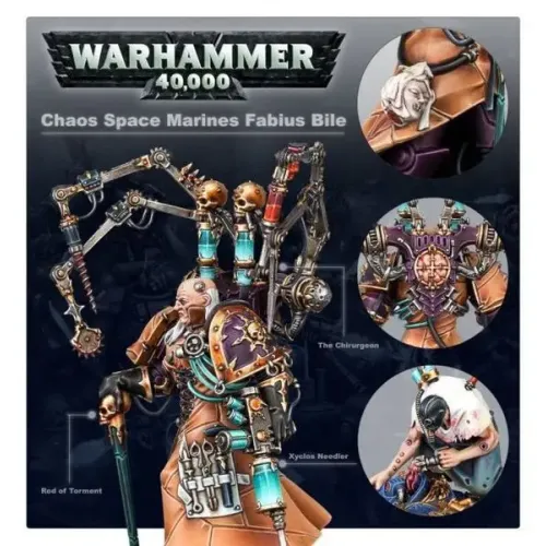 Мініатюра WARHAMMER 40000: CHAOS SPACE MARINES - FABIUS BILE