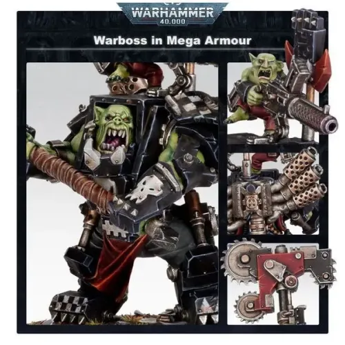 Мініатюра WARHAMMER 40000: ORKS - WARBOSS IN MEGA ARMOUR