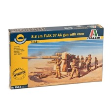 Збірна модель 1:72 Зенітна гармата FLAK 37 8,8 см (швидке складання) Italeri 7512